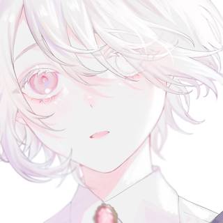 Anime boy pink wallpaper
