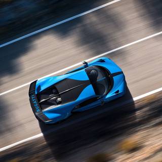 Car top view wallpaper