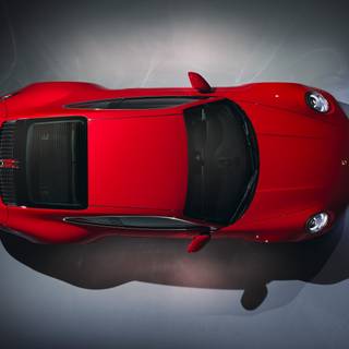 Car top view wallpaper