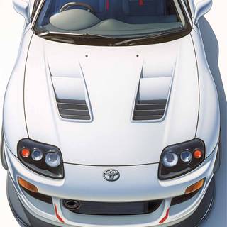 Car top view wallpaper
