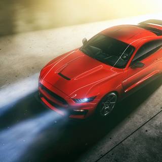 Car top view wallpaper