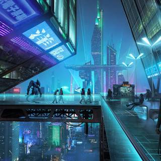 Ultrawide city wallpaper