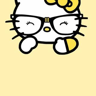 Yellow Hello Kitty wallpaper