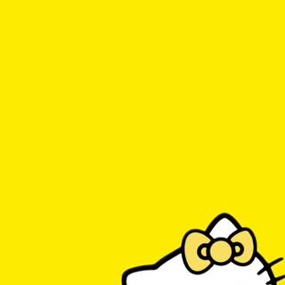 Yellow Hello Kitty wallpaper