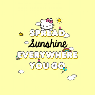 Yellow Hello Kitty wallpaper
