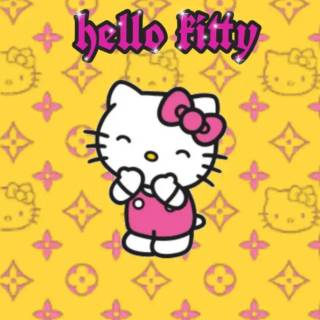 Yellow Hello Kitty wallpaper