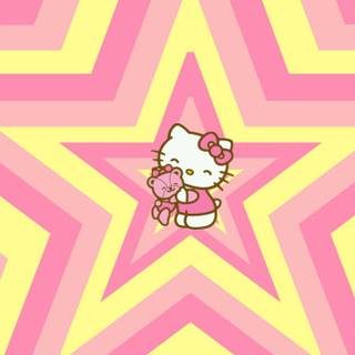 Yellow Hello Kitty wallpaper