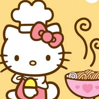 Yellow Hello Kitty wallpaper