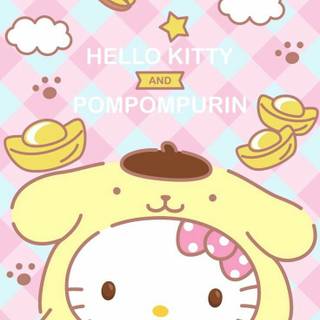 Yellow Hello Kitty wallpaper