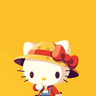 Yellow Hello Kitty wallpaper