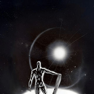 Silver Surfer 4k iPhone wallpaper