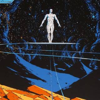 Silver Surfer 4k iPhone wallpaper
