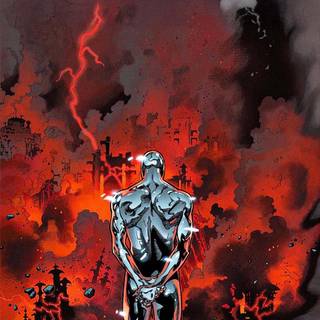 Silver Surfer 4k iPhone wallpaper