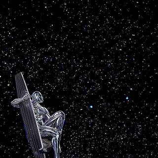 Silver Surfer 4k iPhone wallpaper