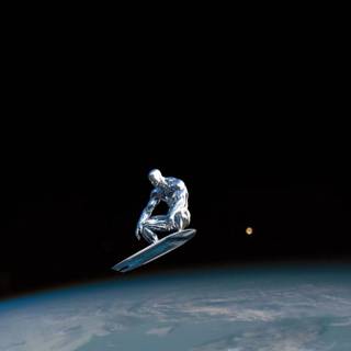 Silver Surfer 4k iPhone wallpaper