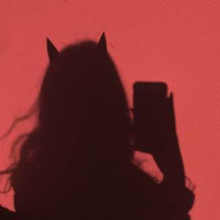 Devil shadow girl wallpaper