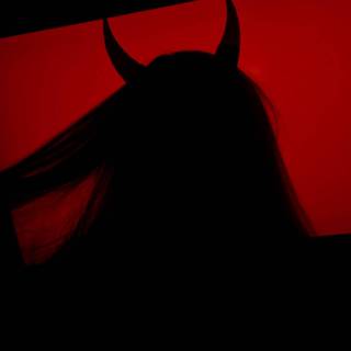 Devil shadow girl wallpaper