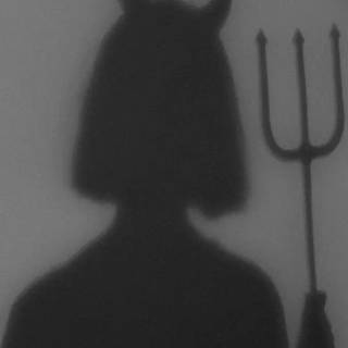 Devil shadow girl wallpaper