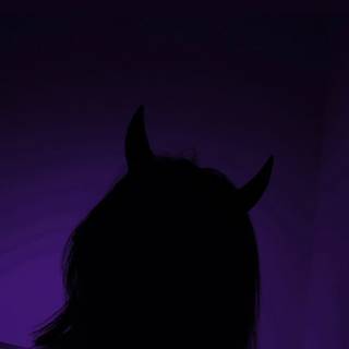 Devil shadow girl wallpaper