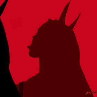Devil shadow girl wallpaper