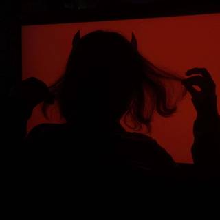 Devil shadow girl wallpaper