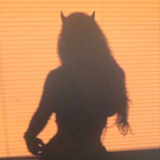 Devil shadow girl wallpaper