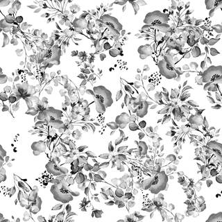 Black and white flower wallpaper
