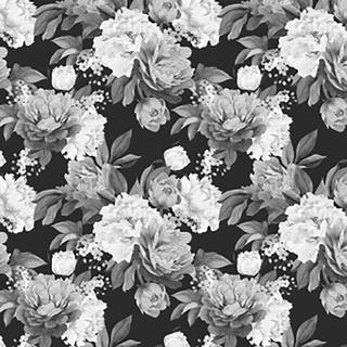 Black and white flower wallpaper