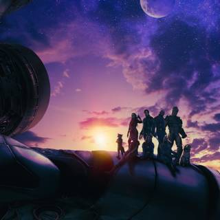Guardians of The Galaxy poster wallpaper