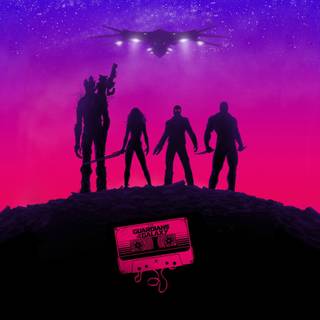 Guardians of The Galaxy poster wallpaper
