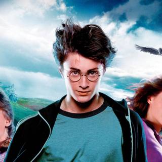 Harry, Hermione and Ron wallpaper