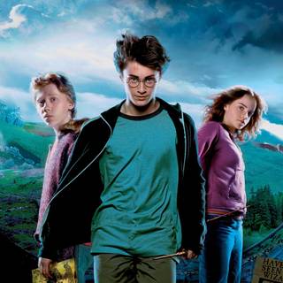Harry, Hermione and Ron wallpaper