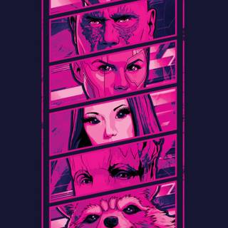 Guardians of The Galaxy poster wallpaper