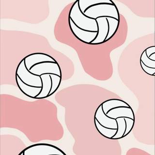Pink volleyball wallpaper