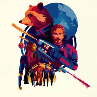 Guardians of The Galaxy poster wallpaper