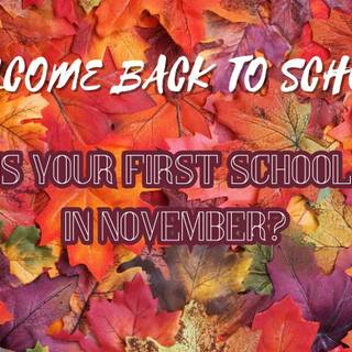 Autumn back to school wallpaper
