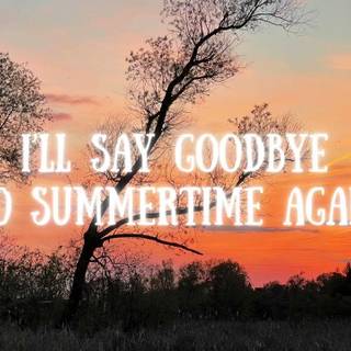 Summer good bye wallpaper