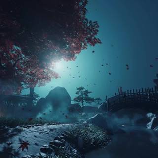 Autumn night 1920x1080 wallpaper