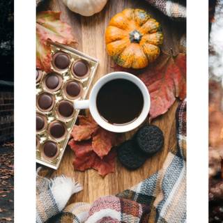 Desktop fall collage wallpaper