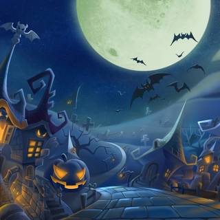 Halloween gaming PC wallpaper