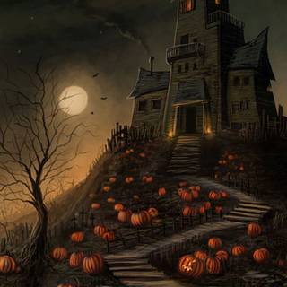 Halloween town iPhone wallpaper