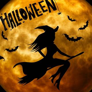Witchy Halloween 4k wallpaper
