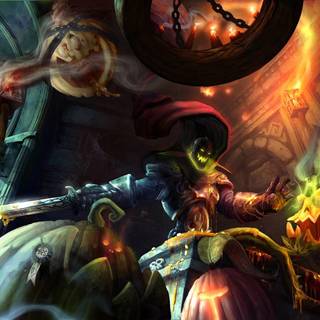 Halloween gaming PC wallpaper