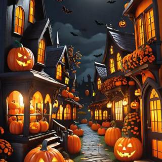 Halloween town iPhone wallpaper