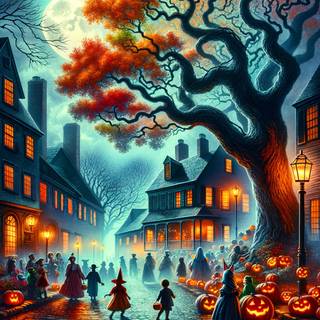 Halloween town iPhone wallpaper