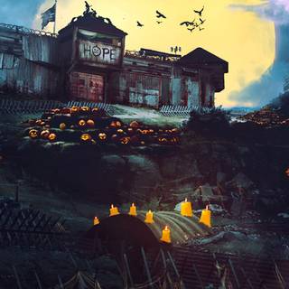Halloween gaming PC wallpaper