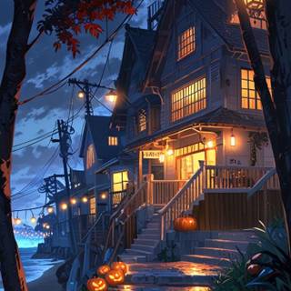 Halloween town iPhone wallpaper