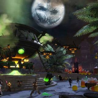 Halloween gaming PC wallpaper