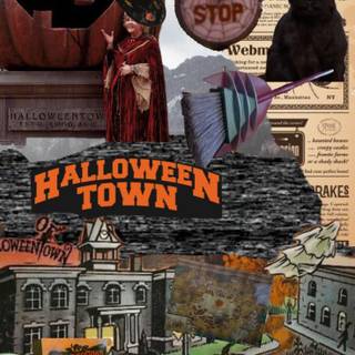 Halloween town iPhone wallpaper