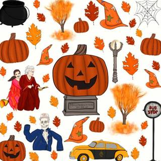 Halloween town iPhone wallpaper